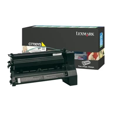 Lexmark Värikasetti keltainen 6.000 sivua return C7700YS Vastaa: N/A