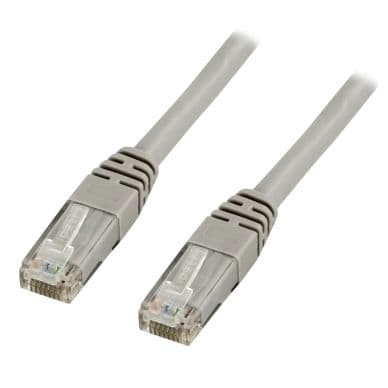 DELTACO DELTACO UTP Cat6 laitekaapeli 0.5m, harmaa 7340004610342 Vastaa: N/A