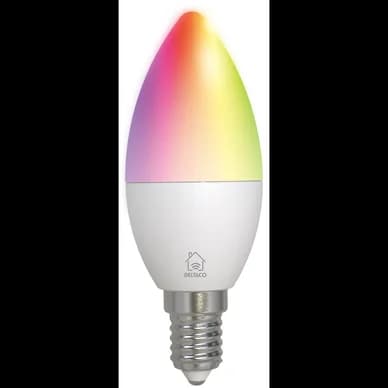 DELTACO Smart Home LED-lamppu E14 C37, WiFi, 4,9W, 470 lm SH-LE14C37RGB02 Vastaa: N/A