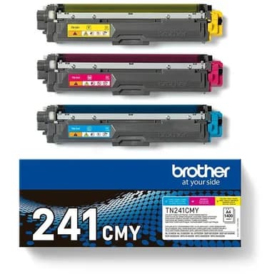 Brother Multipack C/M/Y 1.400 sivua (TN241C + TN241M +TN241Y) TN241CMY Vastaa: N/A