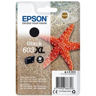 Epson Epson 603XL Mustepatruuna musta T03A1 Vastaa: N/A
