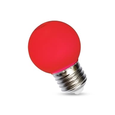 Spectrum LED Punainen E27 LED-pallolamppu 1W 230V WOJ11795 Vastaa: N/A