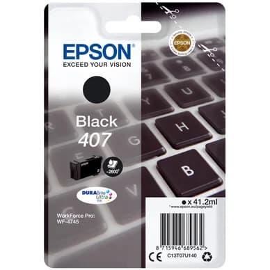 Epson Epson 407 Mustepatruuna musta T07U140 Vastaa: N/A