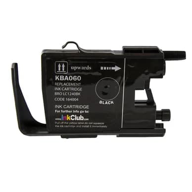 inkClub Mustepatruuna musta, korvaa Brother LC1240BK KBA060 Vastaa: LC1240BK