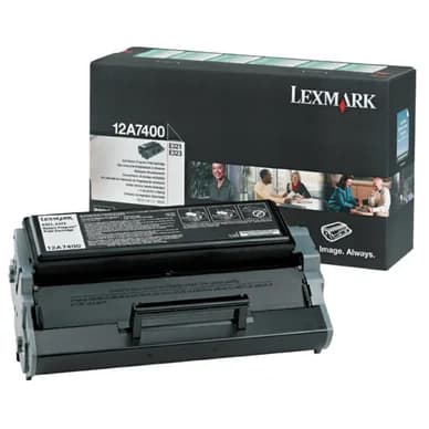 Lexmark Värikasetti musta 3000 sivua Prebate 12A7400 Vastaa: N/A