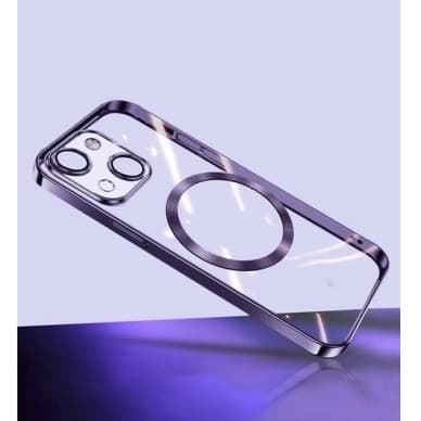 Turtos Kännykkäkotelot MagSafe Transparent iPhone 15, Purple AC17280 Vastaa: N/A