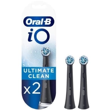 Oral-B Oral-B Refiller iO Ultimate Clean 2-pakkaus, musta 4210201301837 Vastaa: N/A