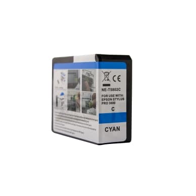 WL Mustepatruuna, korvaa Epson T5802, syaani, 84 ml 0T5802 Vastaa: T5802