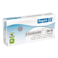 Rapid Niitit RAPID 26/6 standard, 5000 kpl 24861800 Vastaa: N/A