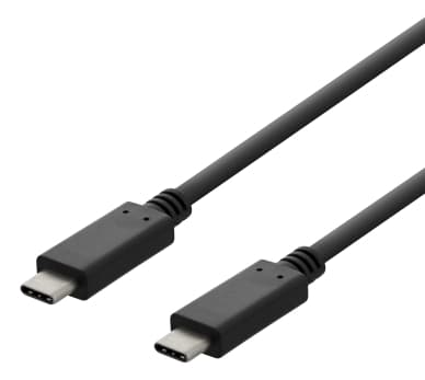 DELTACO USB 2.0 -latauskaapeli, USB-C - USB-C, 3A, 3m, musta USBC-2003 Vastaa: N/A
