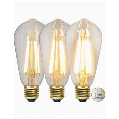 Star Trading Edison-lamppu 3-asteinen himmennys E27 LED 7 W 2100K 354-85 Vastaa: N/A