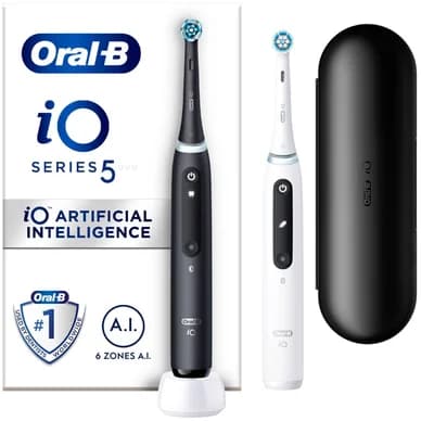 Oral-B Oral-B iO5 Series 5 Duo Sähköhammasharja Black/White 4210201414841 Vastaa: N/A