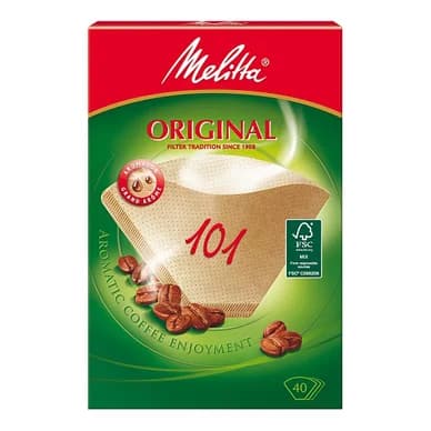 Melitta Melitta suodatinpussi 101, valkaisematon, 40 kpl 4006508125999 Vastaa: N/A