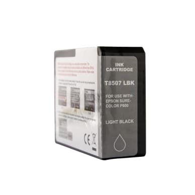 WL Mustepatruuna, korvaa Epson T8507, vaalea musta, 84 ml 0T8507 Vastaa: T8507
