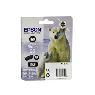 Epson Epson 26 Mustepatruuna musta foto T2611 Vastaa: N/A