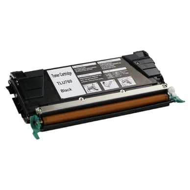 WL Värikasetti, korvaa Lexmark C734A1KG, musta, 8.000 sivua TLU760 Vastaa: C734A1KG