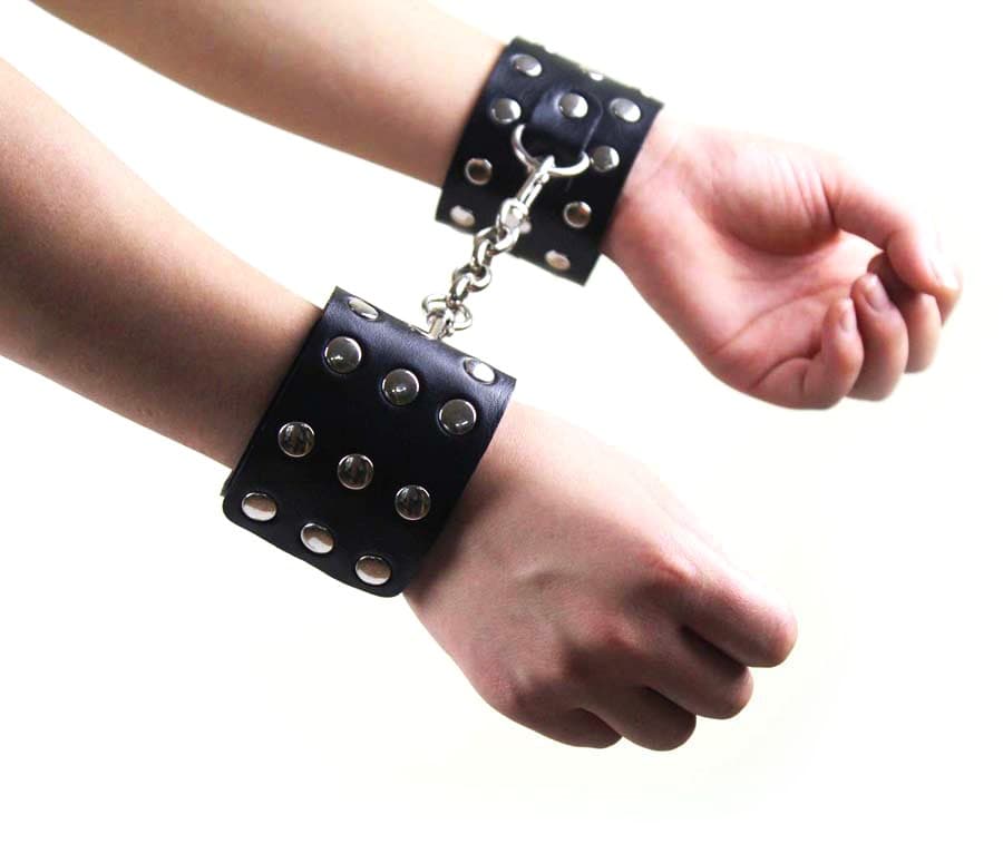 Leather handcuffs with loops