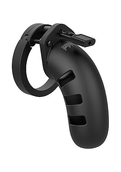 Model 21 - Chastity - 13 cm - Black Silicone Cock Cage
