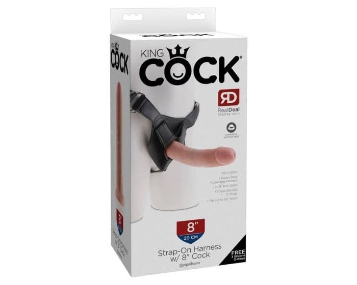 20 CM PITKÄ STRAP-ON DILDO