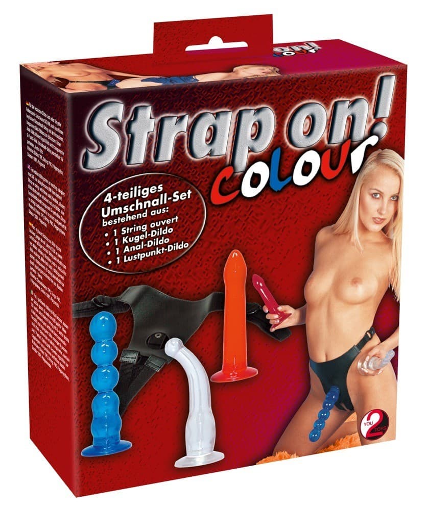 Strap on! Colour,Vaidettavilla värillisillä dildoilla