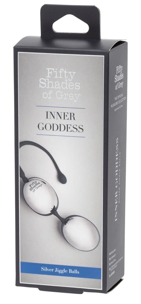 Fifty Shades of Grey Inner Goddess Silver Jiggle Balls – Aloittelijaystävälliset geishakuulat lantionpohjalihasten treeniin