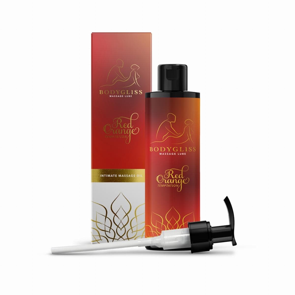 BodyGliss Blood Orange 2-in-1 hierontaöljy ja liukuvoide, 150 ml