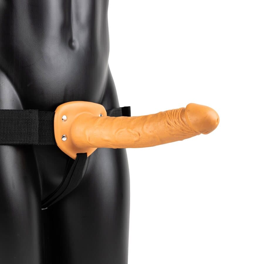 Real Rock Ontto realistinen strap-on 25 cm – säädettävät valjaat (nude)