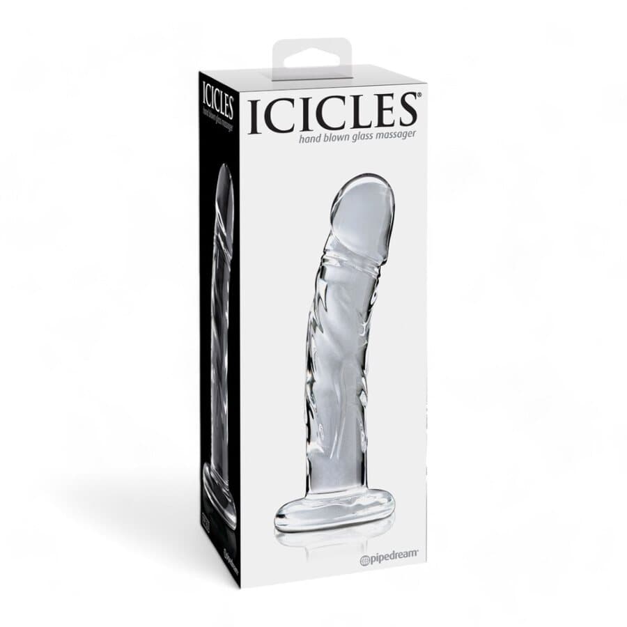 Pipedream Icicles 62 Lasidildo – Käsinpuhallettu ja Strap-On Yhteensopiva
