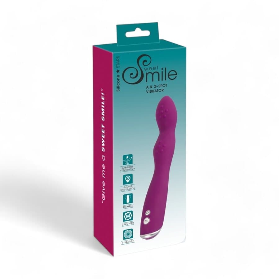 Sweet Smile Taipuisa Kaksoisvibraattori G- ja A-pisteelle – Sweet Smile Dual Stimulator