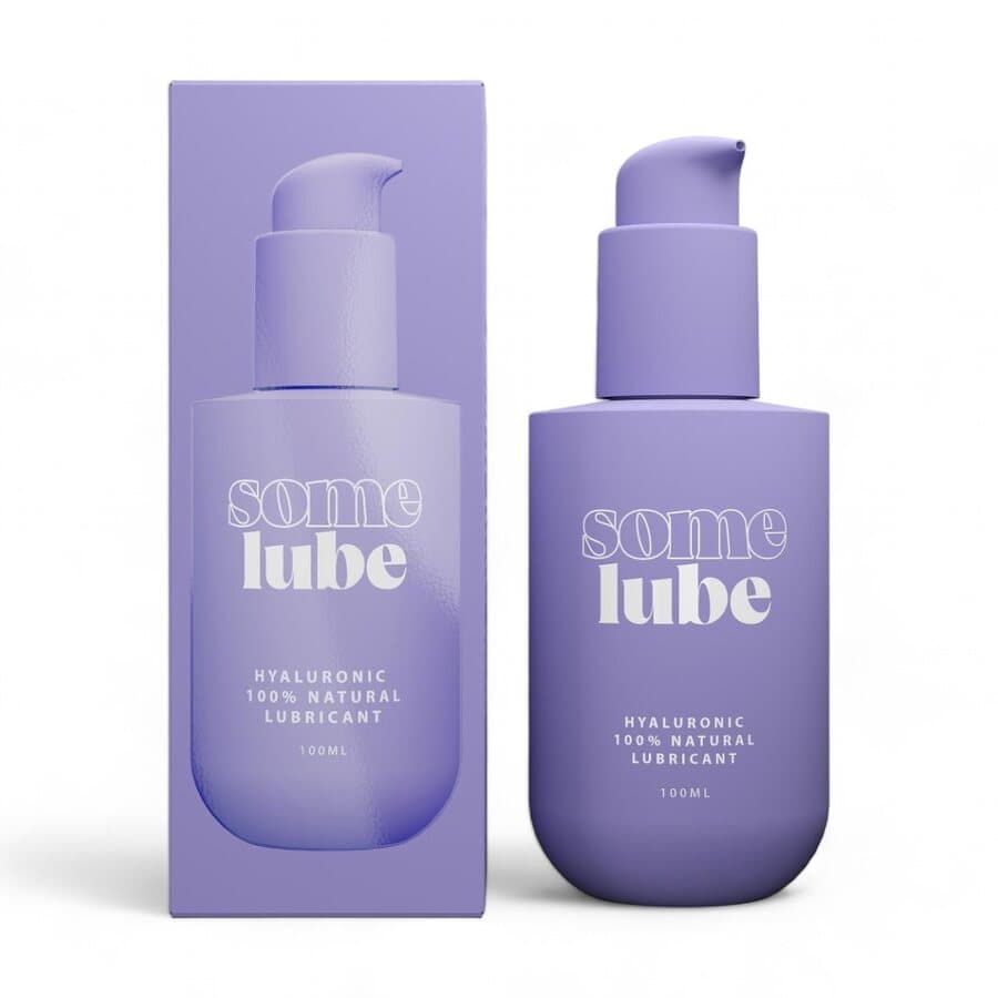 Some Lube Luonnollinen Hyaluronihappo Liukuvoide – Vegaani & Vesipohjainen, 100 ml