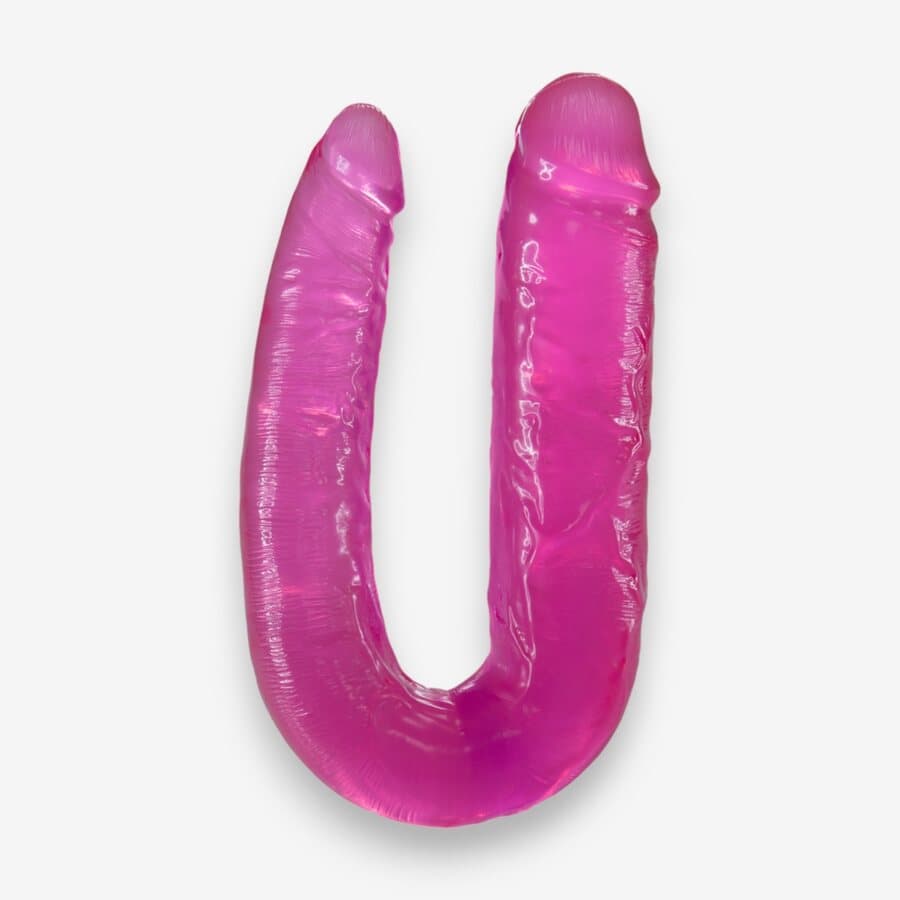 Blush Novelties Double Delight Duo – Joustava Kaksipäinen Dildo (Pinkki)