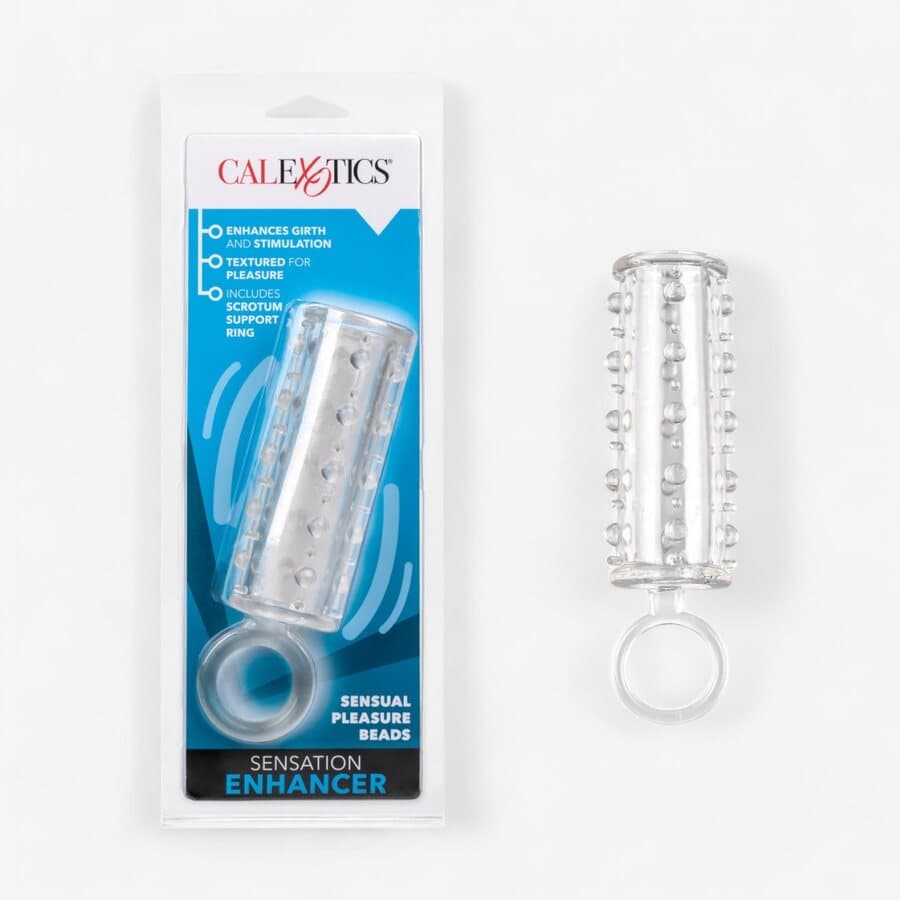 CalExotics Sensation Enhancer – Nystyröity Penishiha Kivesrenkaalla