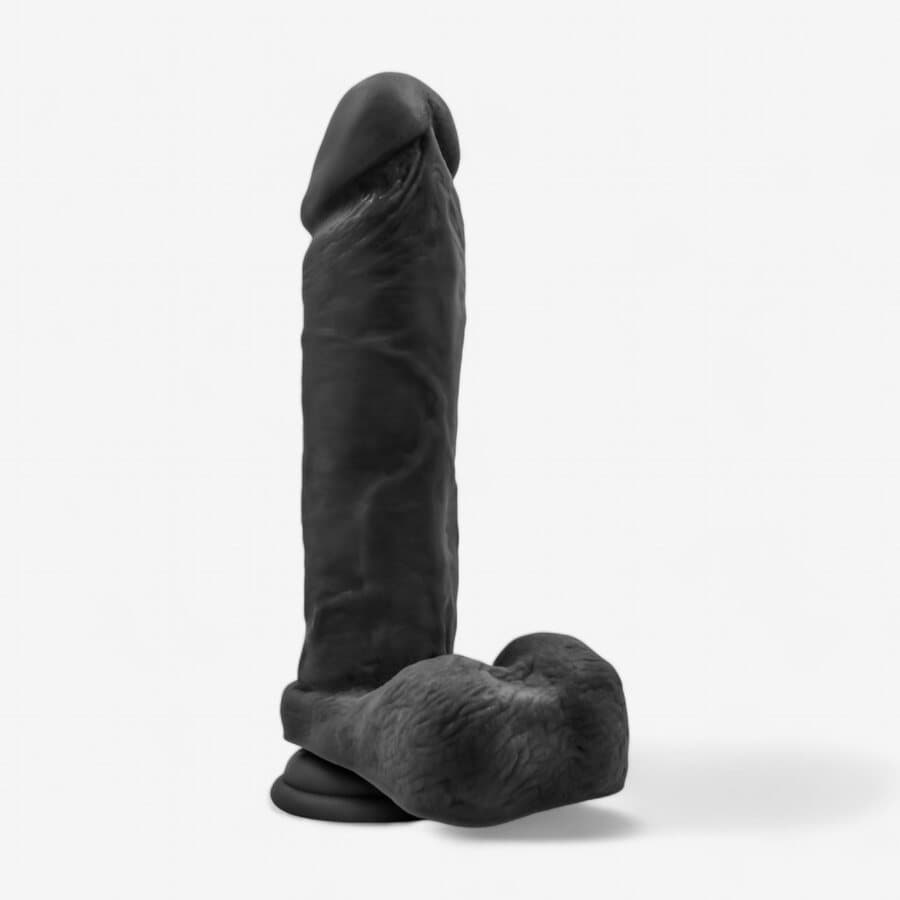 Blush Novelties Realistinen Iso Dildo Imukupilla – Big Tom, Musta