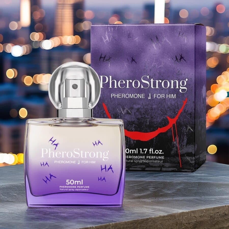 PheroStrong Pheromone J – Feromonihajuvesi miehille 50 ml (iiris, ambra & kataja)