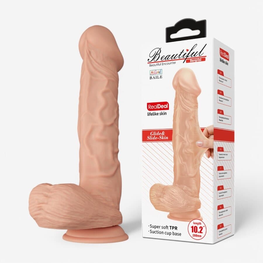 Pretty Love Bergrisi Realistinen Dildo Imukupilla 26 cm