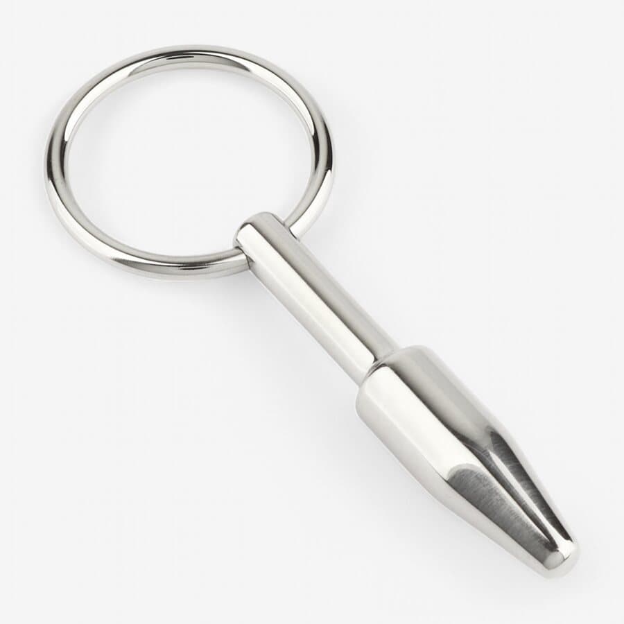 Mr. Steel Ruostumaton penisplugi (solid, 8–10 mm, rengaspää)