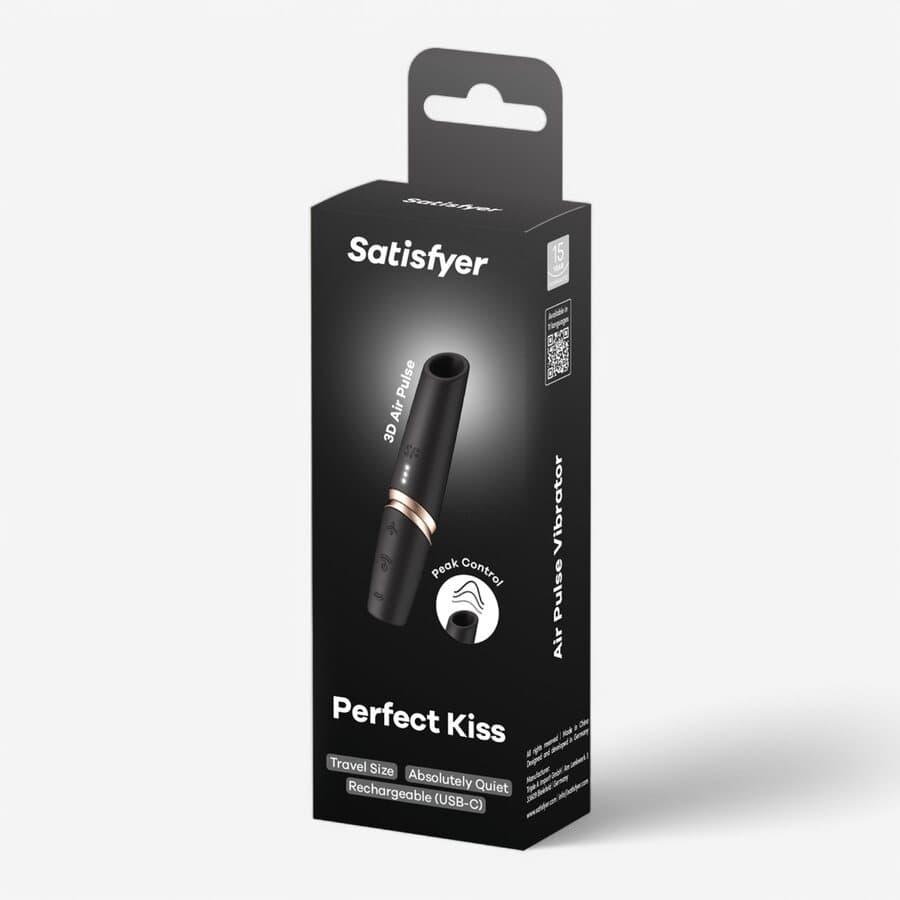 Satisfyer Perfect Kiss Hiljainen Ilmapulssi Klitoriskiihotin