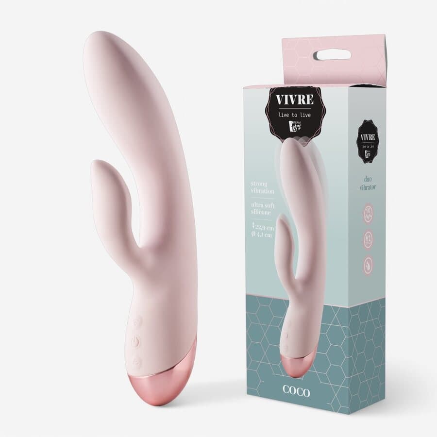 Dream Toys Vivre Coco – Ladattava Duo-vibraattori G-pisteelle ja Klitorikselle