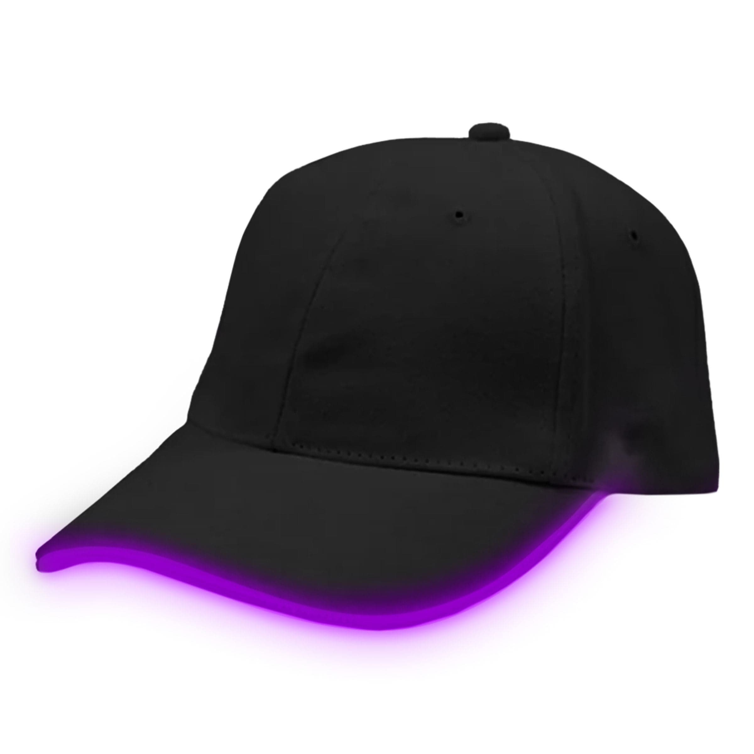 Lysande LED-lippis Musta - One size