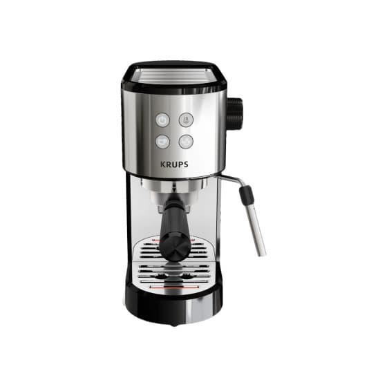 Krups Virtuoso Essential XP4418 espressokeitin - musta/hopea