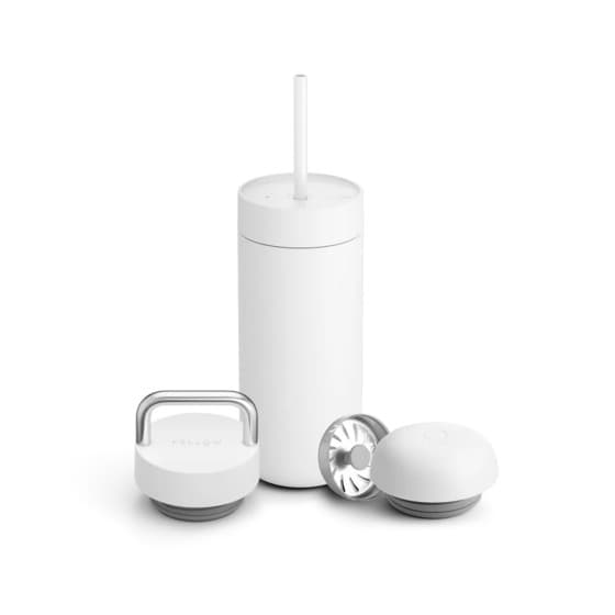 Fellow Carter 3-in-1 Lid System Matte White setti – 473 ml, mattavalkoinen