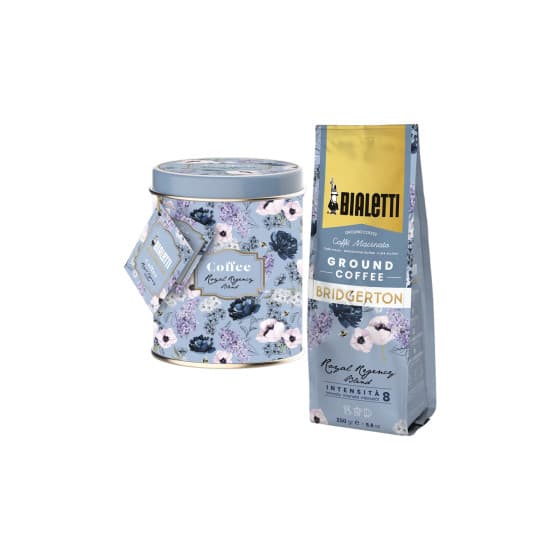 Bialetti Bridgerton -jauhettu kahvi peltipurkissa, 250 g
