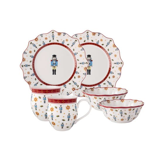 Aamiaissetti kahdelle Villeroy &amp; Boch Toy's Delight Nutcracker, 6 kpl.