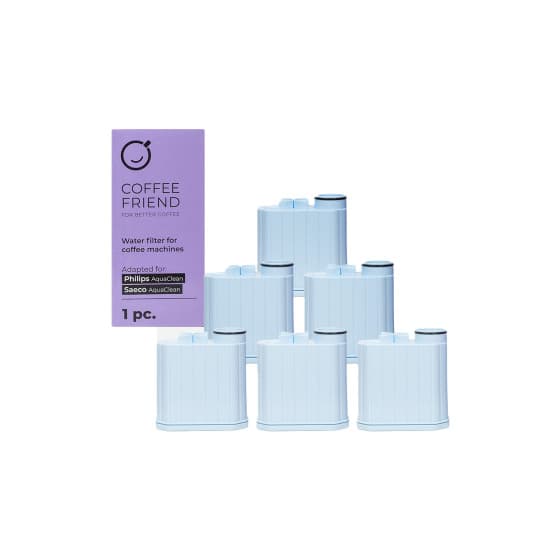 Vedensuodatin-setti Coffee Friend AquaClean-ominaisuudella varustetuille Philips- ja Saeco- kahvikoneille, 6 kpl.