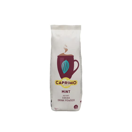 Mintunmakuinen kaakaopohjainen cappuccino-pikakahvi Caprimo Cappuccino Choco Mint, 1 kg