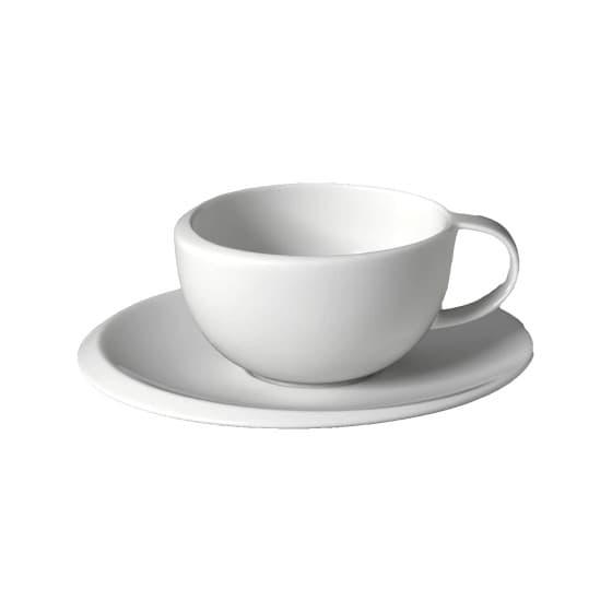 Kahvikuppi ja aluslautanen Villeroy &amp; Boch NewMoon, 180 ml