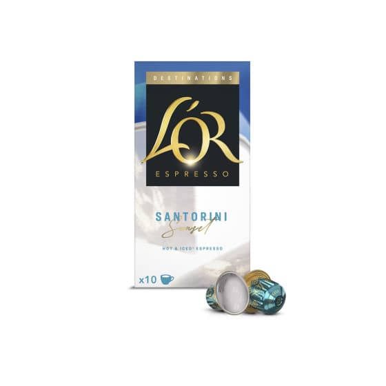 L'OR Santorini kahvikapselit Nespresso®-kahvikoneisiin, 10 kpl.