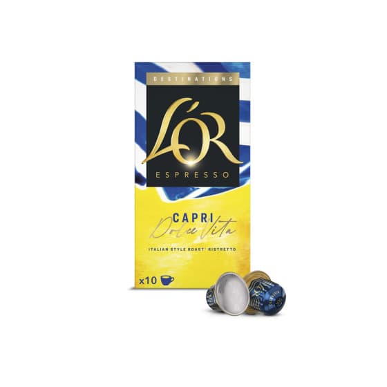 L'OR Capri kahvikapselit Nespresso®-kahvikoneisiin, 10 kpl.
