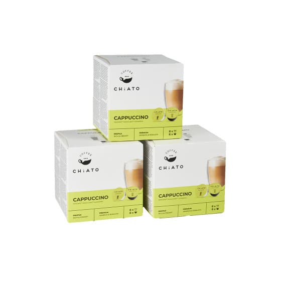 NESCAFÉ® Dolce Gusto® koneisiin sopivat kahvikapselit CHiATO Cappuccino, 3 x 8+8 kpl.