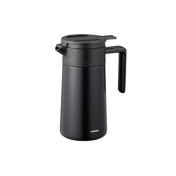 Hario kaksiseinäinen termospannu keraamisella pinnoitteella, 600 ml – musta